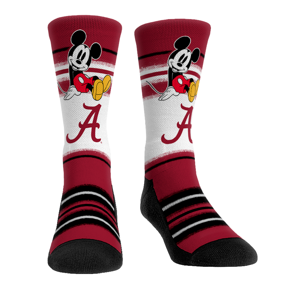 Alabama Crimson Tide - Disney - Sit Stripe Crew Socks