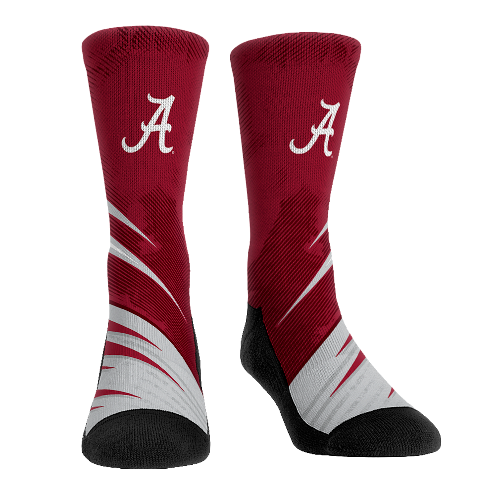 Alabama Crimson Tide - Slash Slant Crew Socks