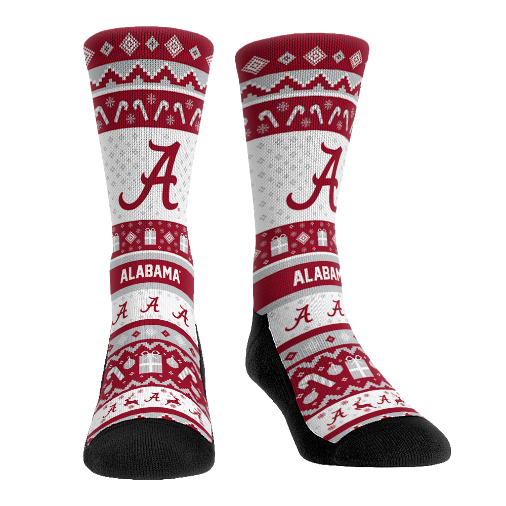 Alabama Crimson Tide - Tacky Sweater Crew Socks