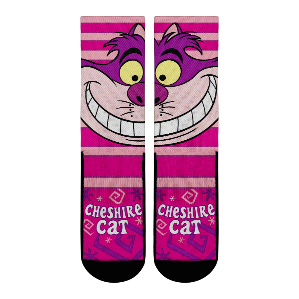 Alice in Wonderland - Cheshire Cat - Split Face Crew Socks