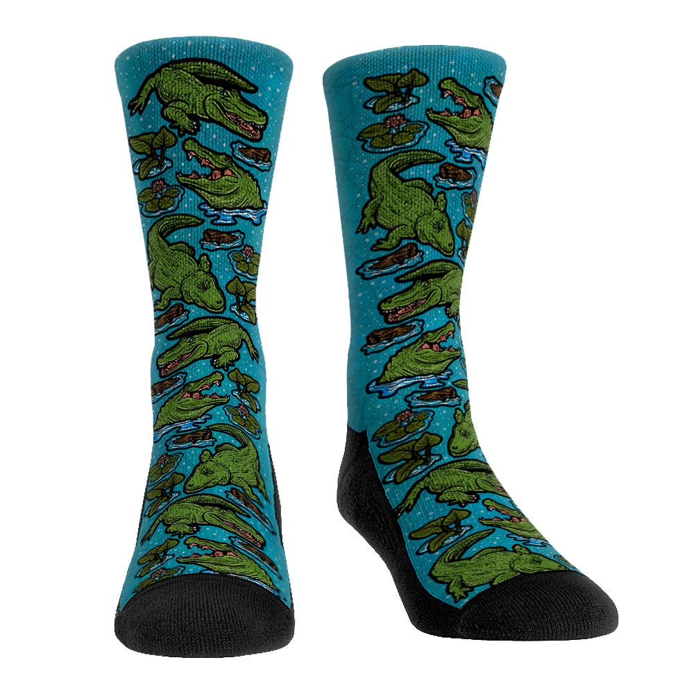 Alligators All-Over Crew Socks