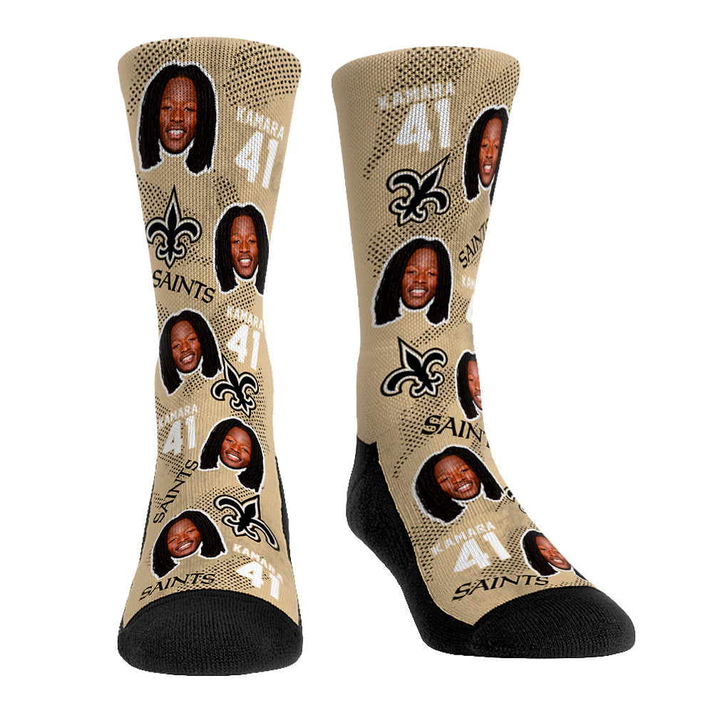 Alvin Kamara - New Orleans Saints - Football Guy Crew Socks