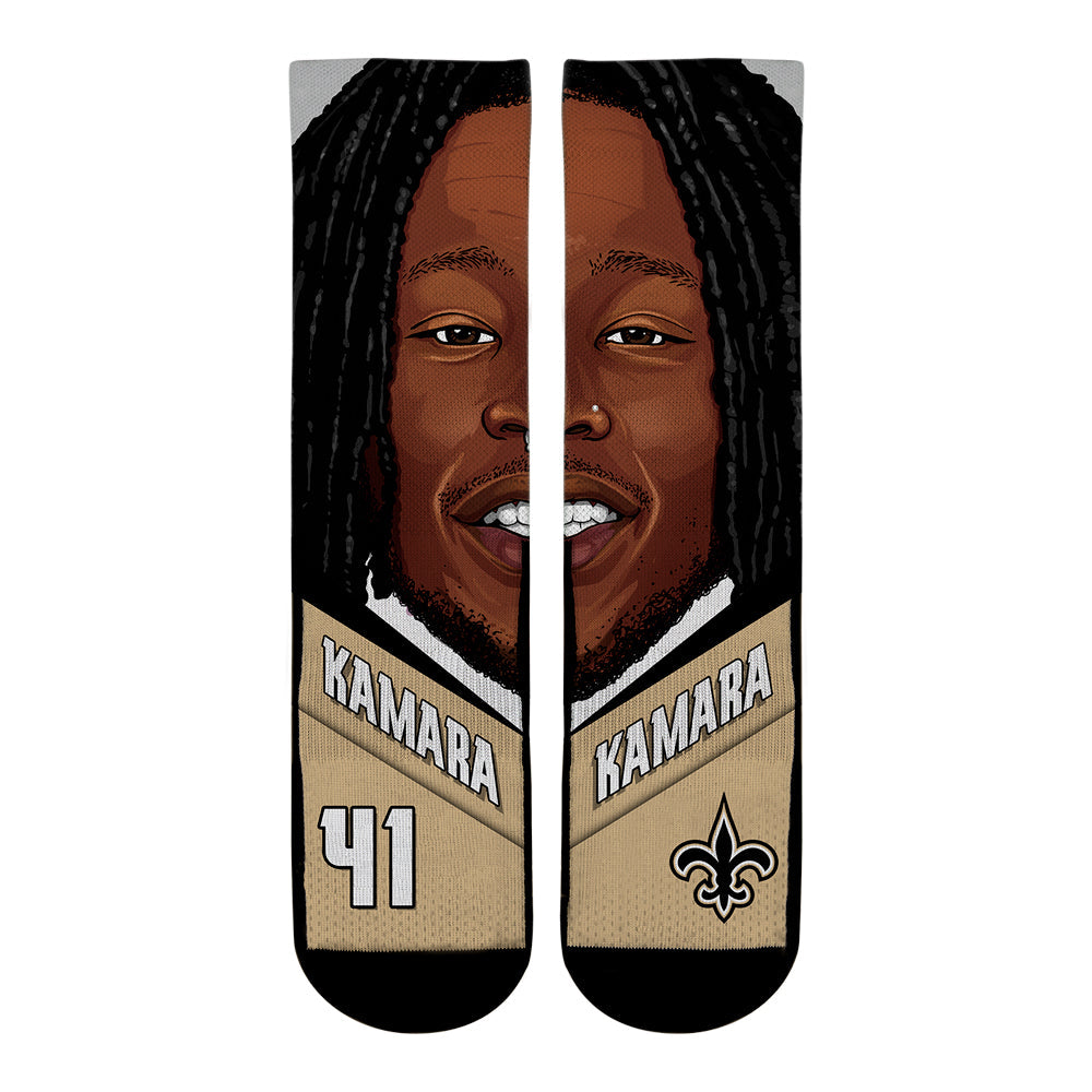 Alvin Kamara - New Orleans Saints - Game Face Crew Socks