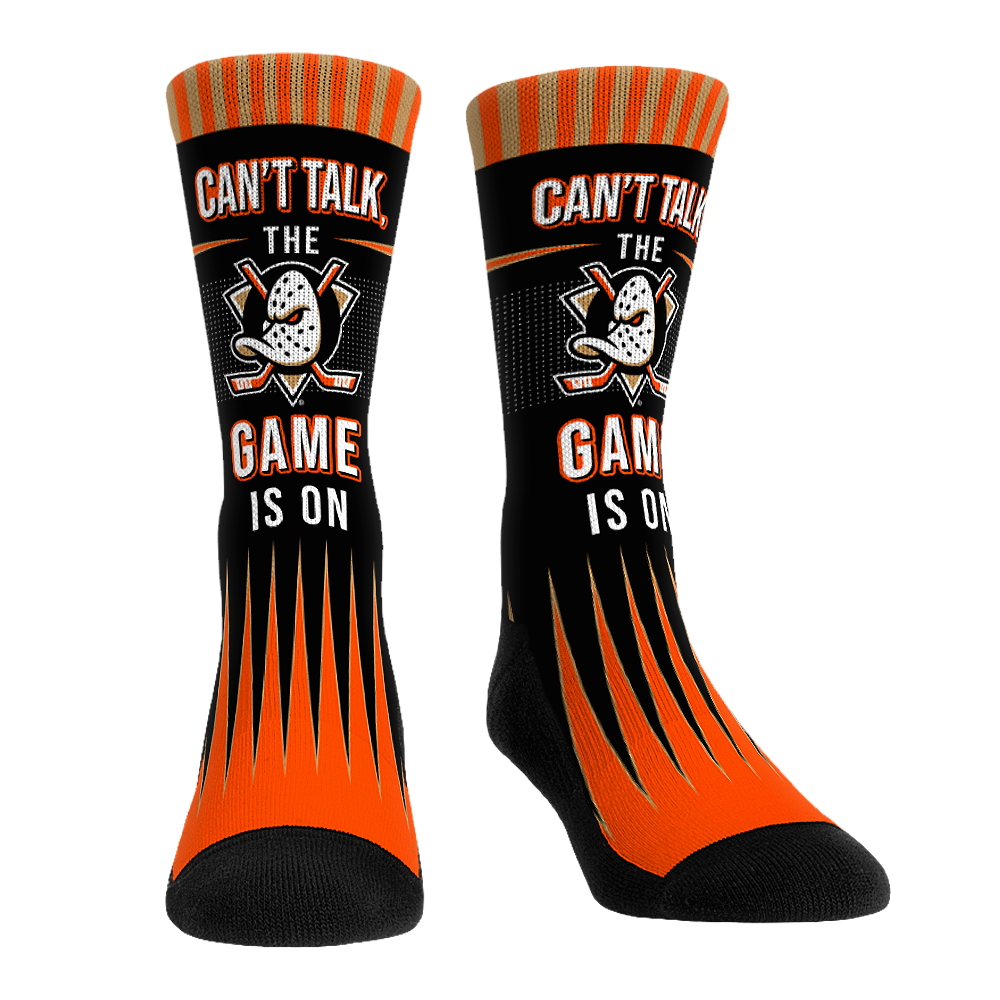 Anaheim Ducks - Can't Talk Crew Socks