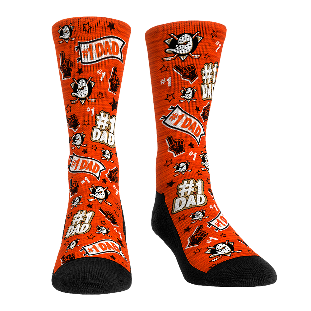 Anaheim Ducks - #1 Dad Crew Socks