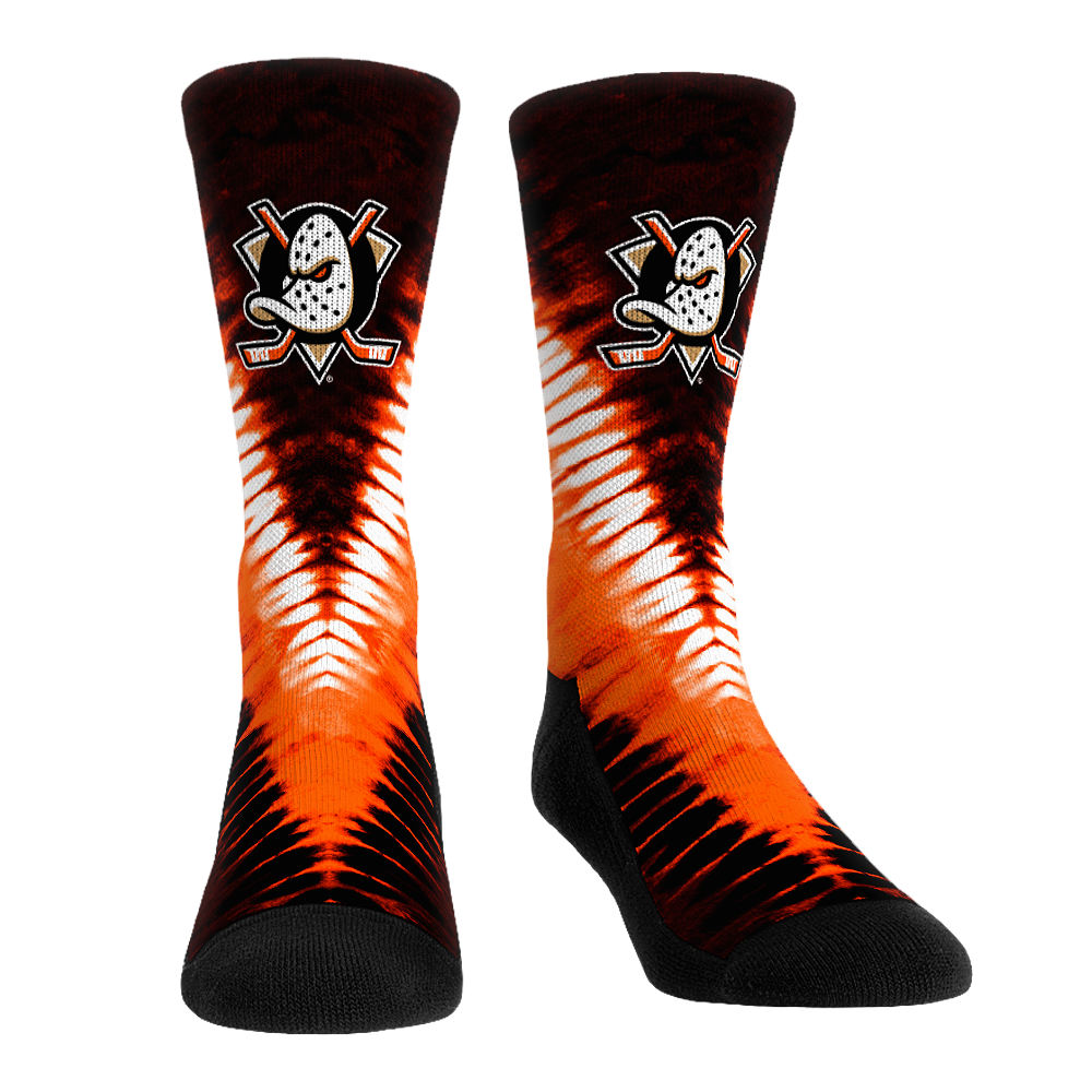 Anaheim Ducks - V Shape Tie Dye Crew Socks