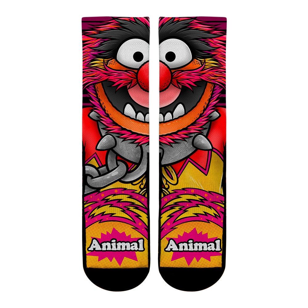 The Muppets Animal - Split Face Crew Socks