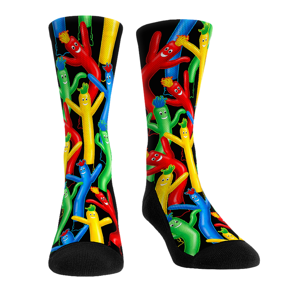 Wacky Inflatable Tube Man All-Over Crew Socks