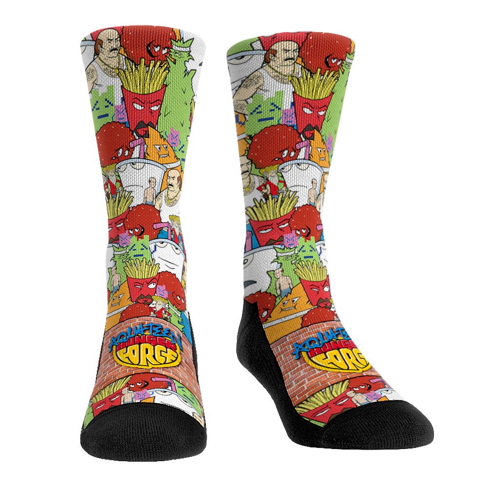Aqua Teen Hunger Force - Stacked Characters Crew Socks