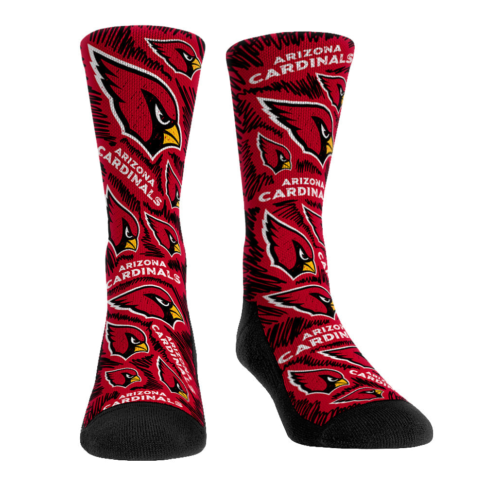 Arizona Cardinals - Logo Sketch Crew Socks