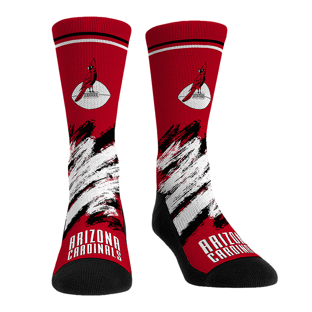 Arizona Cardinals - Throwback Paint Crew Socks