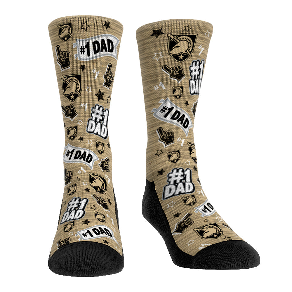 Army Black Knights - #1 Dad Crew Socks