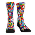 Around the World Crew Socks