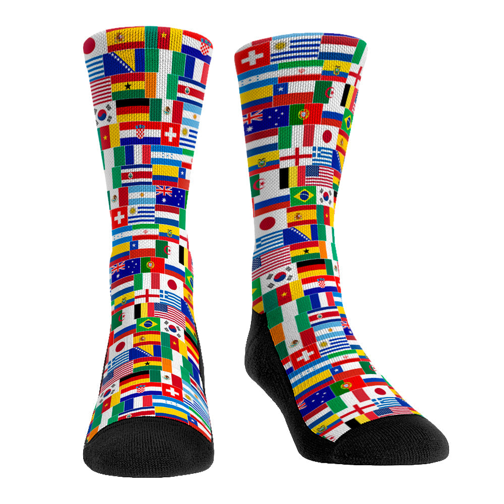 Around the World Crew Socks