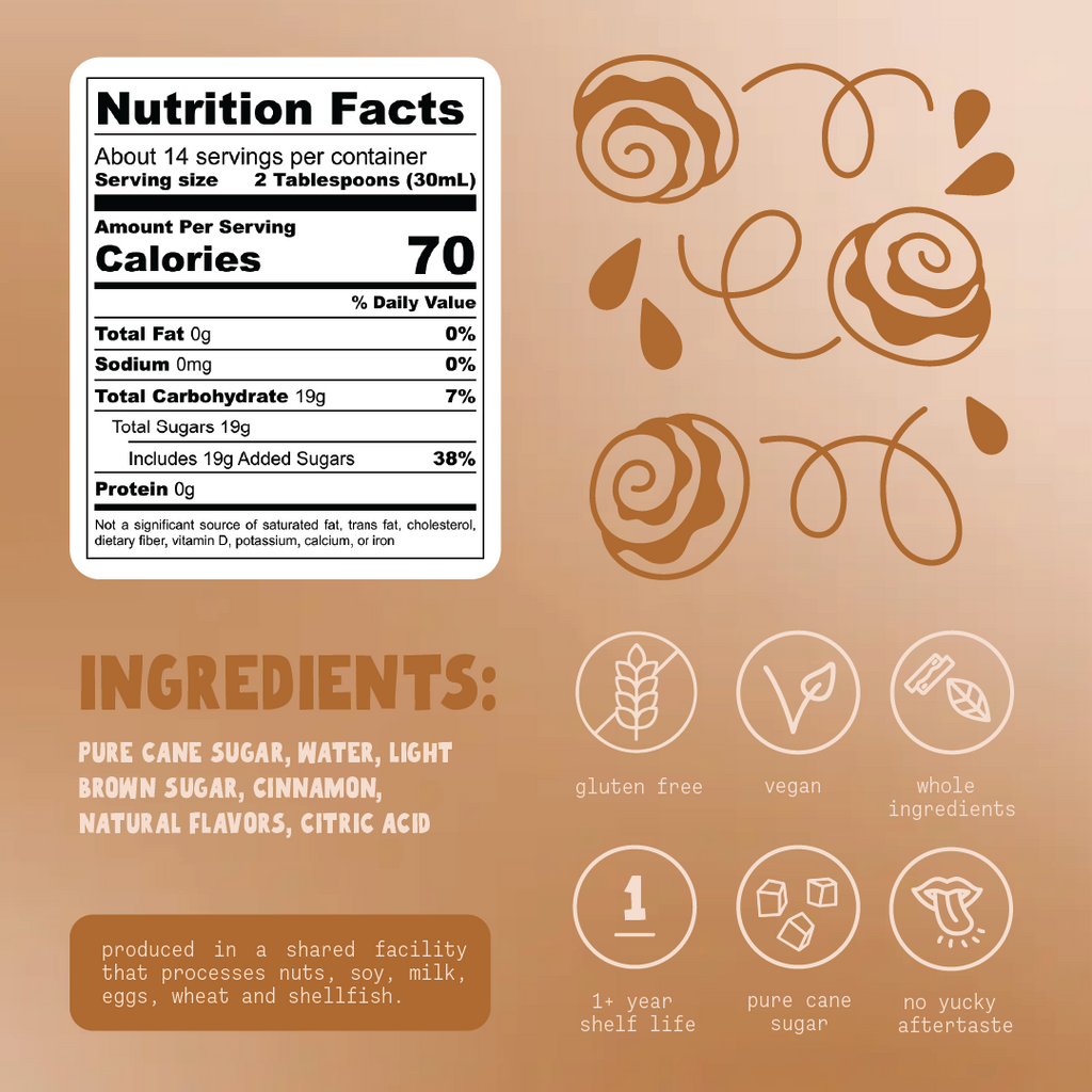 cinnamon bun gourmet syrup