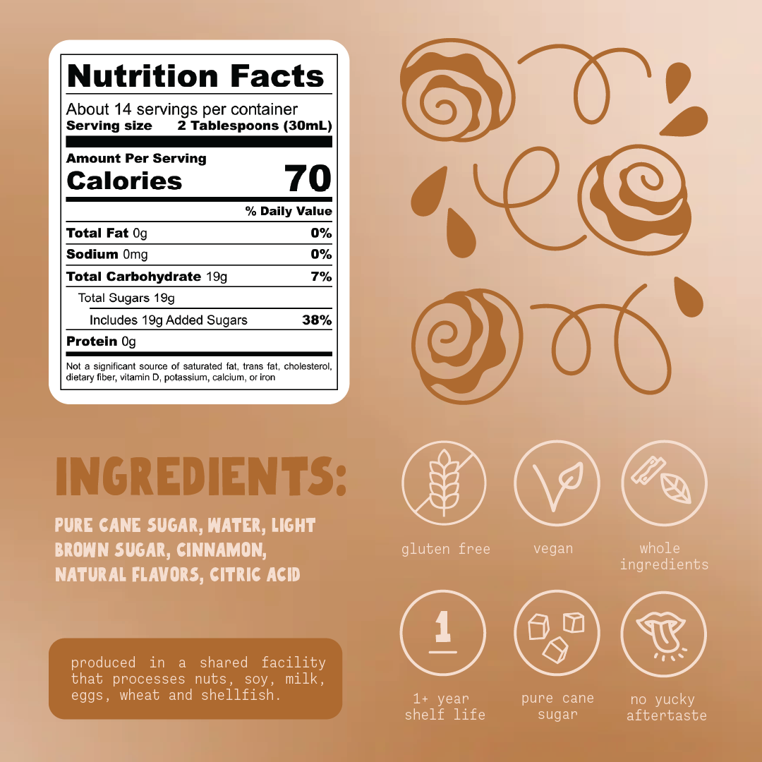 cinnamon bun gourmet syrup