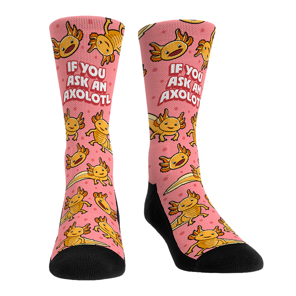 Ask an Axolotl Crew Socks