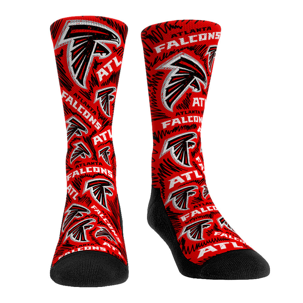 Atlanta Falcons - Logo Sketch Crew Socks