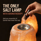 GAYA™ Himalayan Salt Lamp with Aromatherapy Tray