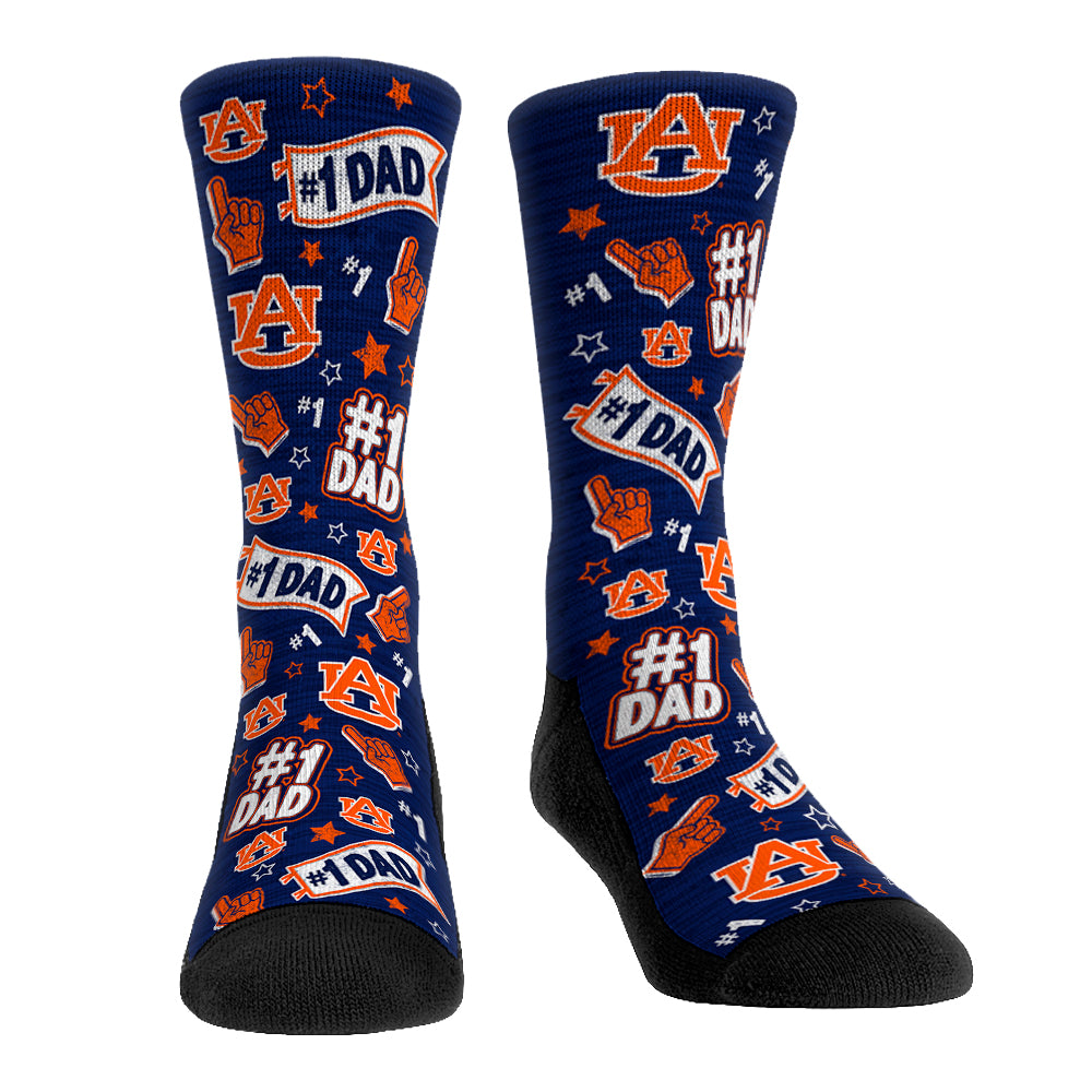Auburn Tigers - #1 Dad Crew Socks