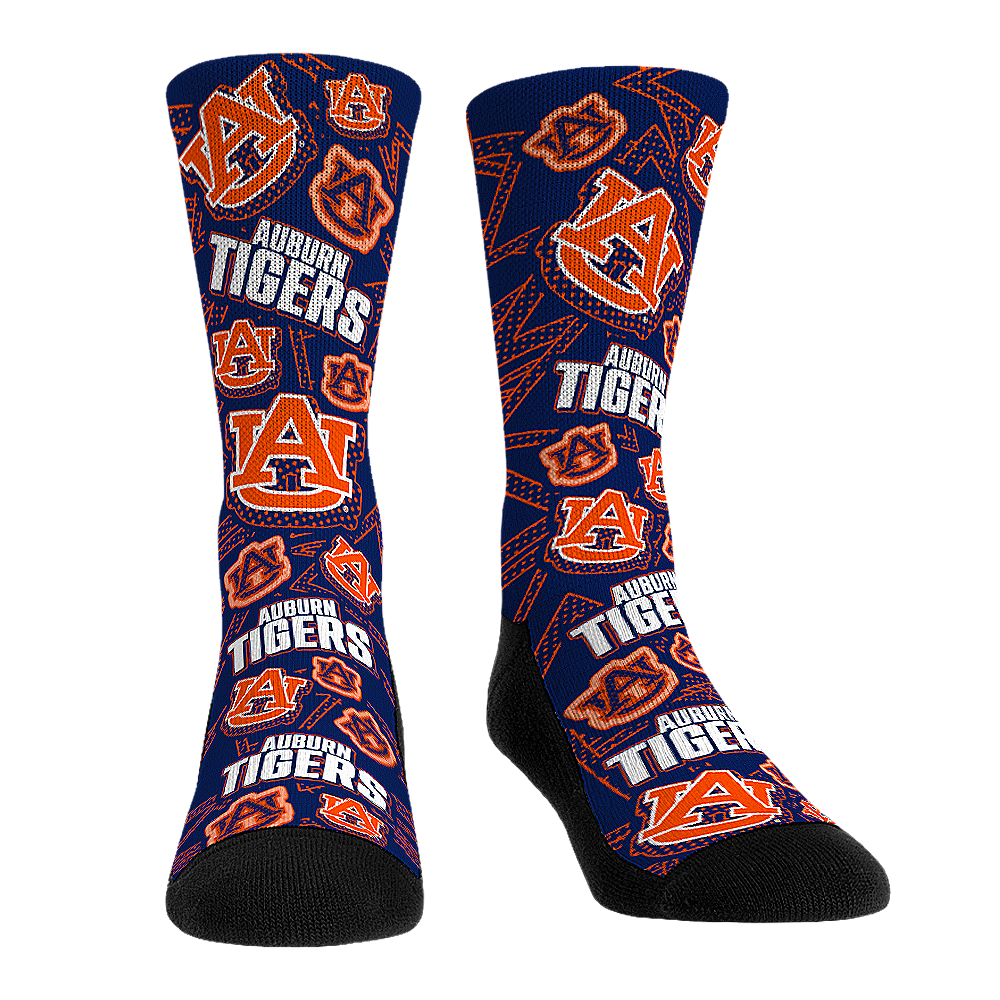 Auburn Tigers - Microdot All-Over Crew Socks