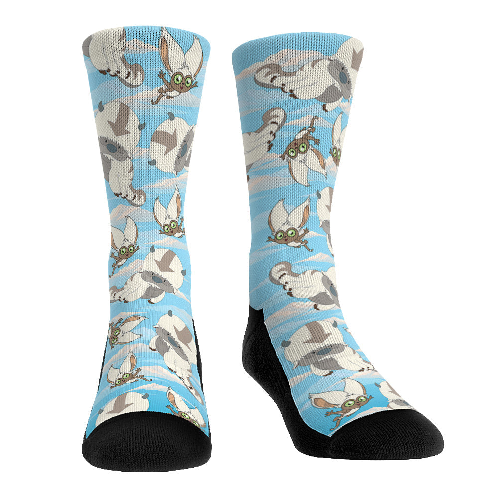 Avatar: The Last Airbender - Momo & Appa All-Over Print Crew Socks