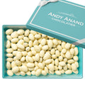 Andy Anand White Chocolate Covered California Cranberries, 1 lb – Sweet - Tart Gourmet Snack, No Preservatives, Birthday & Holiday Gift Box