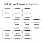 Andy Anand Sugar - Free & Gluten - Free Belgian Chocolate Truffles, 15 pc – Assorted Flavors, Diabetic - Friendly, Birthday & Valentine's Gift