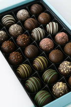 Andy Anand Artisan Dark Chocolate Truffles, 24 pc – Handmade Assorted Flavors, 60% Cocoa Butter, Gourmet Birthday & Holiday Gift Collection