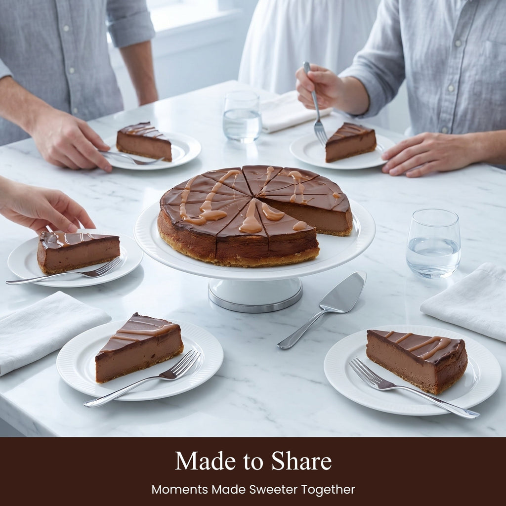 Andy Anand Chocolate Fudge Cheesecake, 9 - Inch, 2 lb – Freshly Baked, Real California Cream Cheese, No Preservatives, Birthday & Holiday Gift
