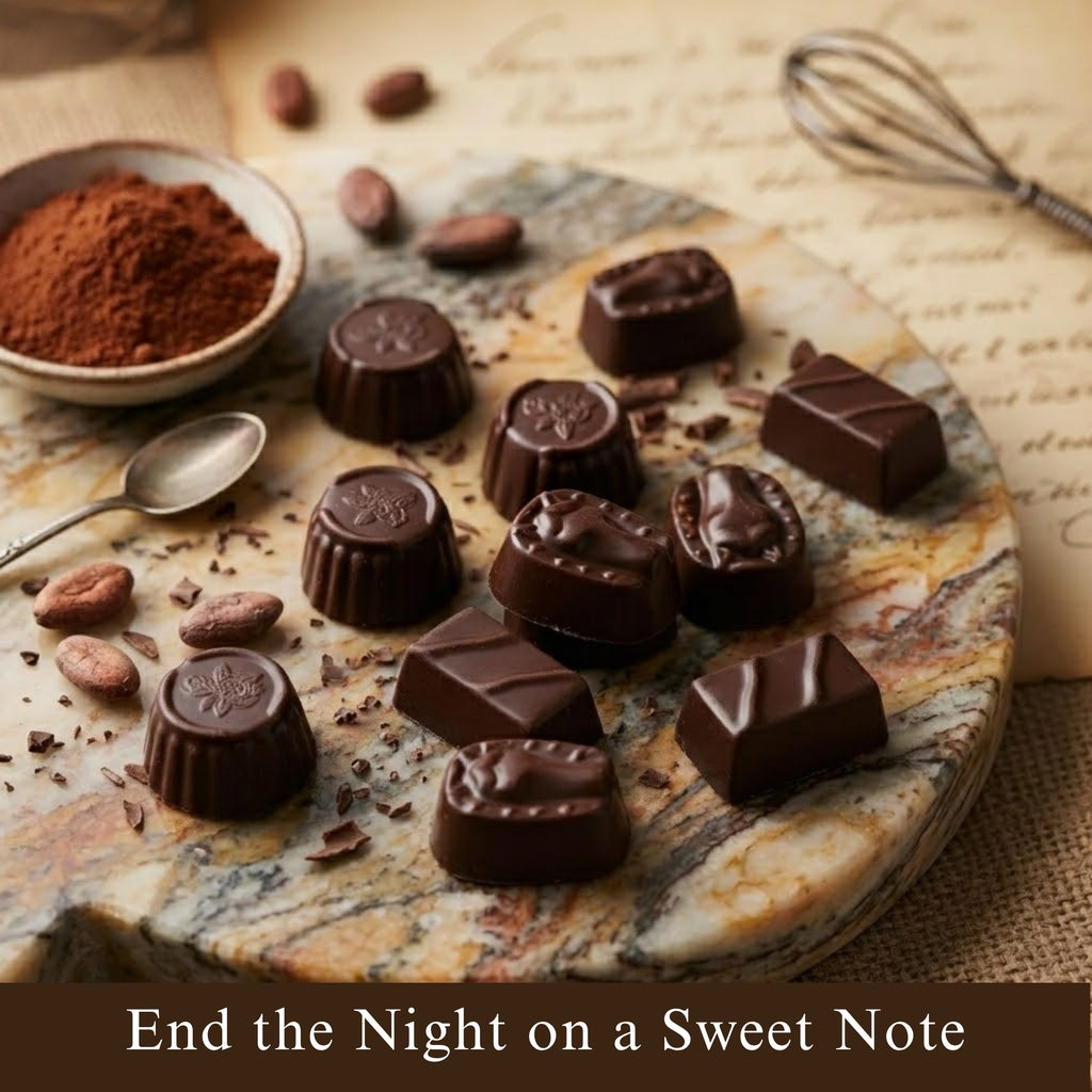 Andy Anand Sugar - Free Vegan Belgian Dark Chocolate Truffles Gift Box, 25 pc – Handmade Gourmet Assorted Flavors, Perfect for Indulgence, Birthday & Holiday