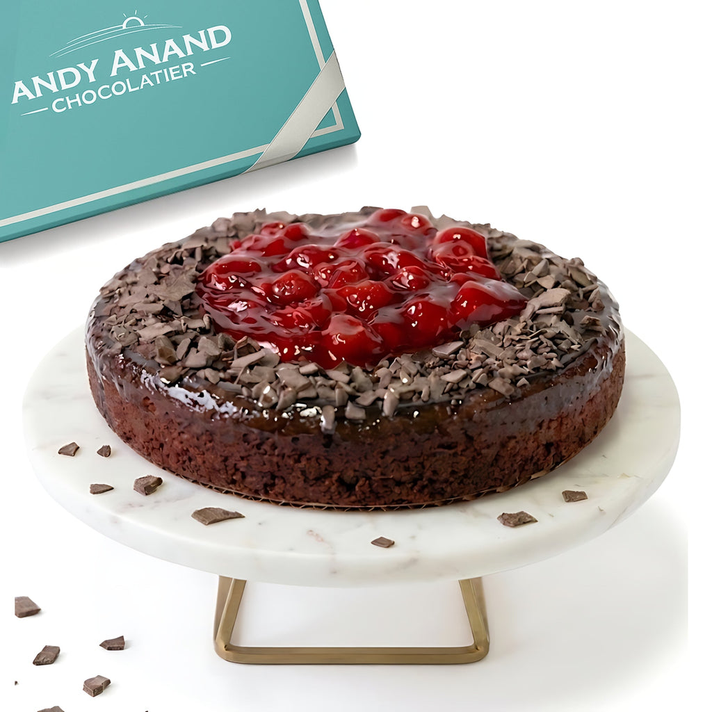 Andy Anand Sugar - Free Gluten - Free Chocolate Strawberry Cake, 2.8 lb – Real Strawberry Filling, Keto & Diabetic - Friendly, Birthday Gift Box