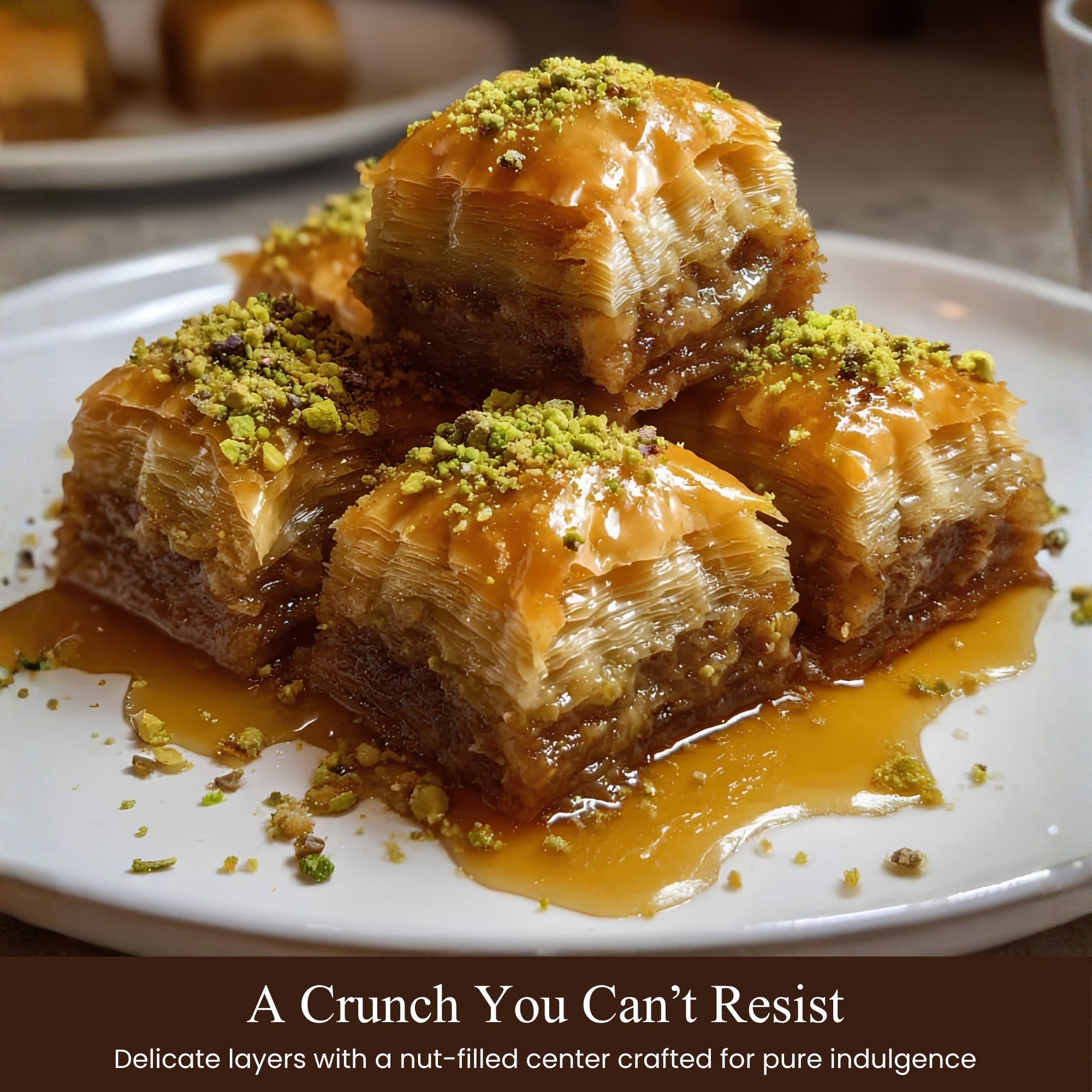 Andy Anand Sugar - Free Turkish Baklava, 26 pc, 8.8 oz – Pistachio, Walnut & Hazelnut, Flaky Phyllo, Diabetic - Friendly Birthday Gift Box