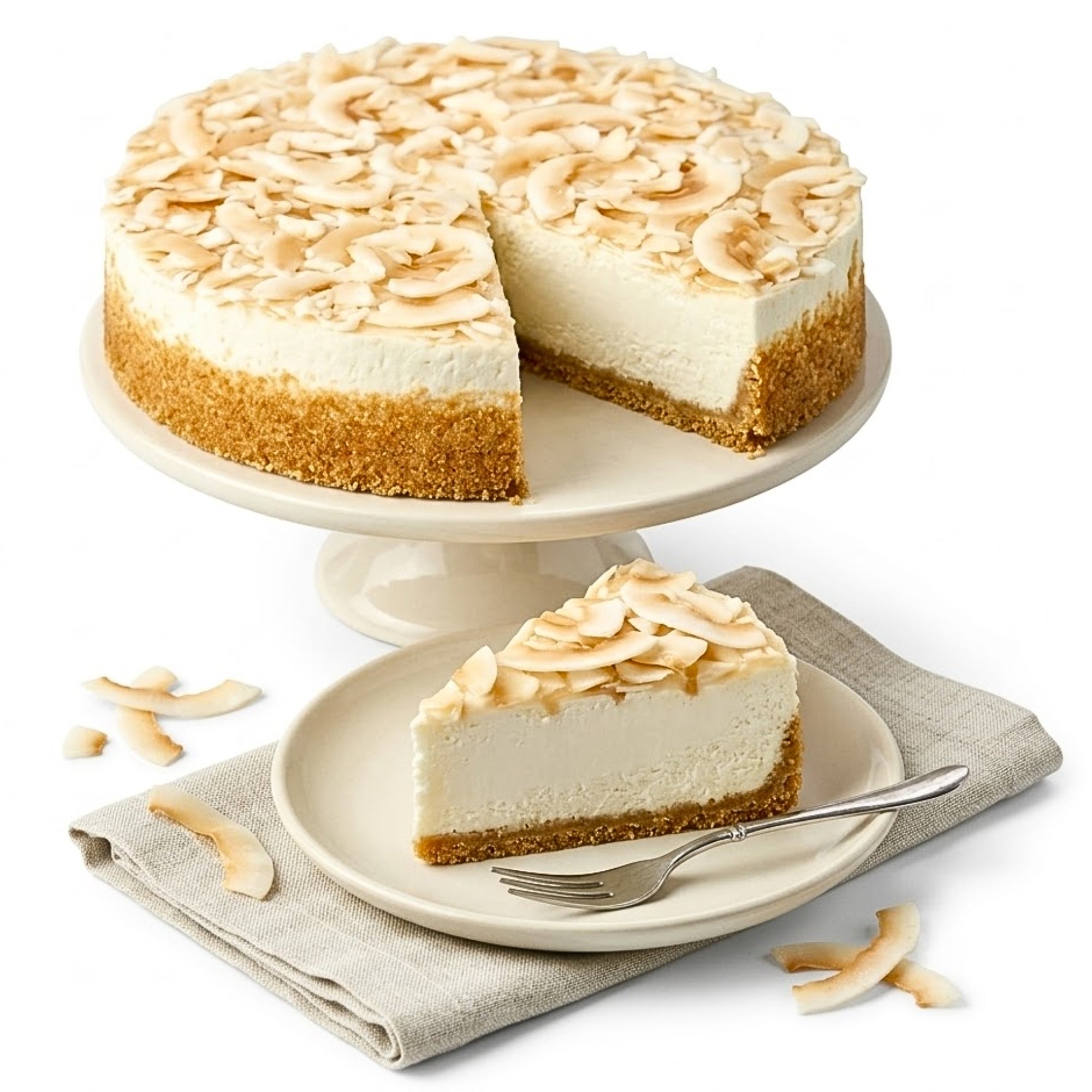 Andy Anand Lemon Coconut Cake, 9 - Inch, 2.9 lb – Vegan Gluten - Free & Dairy - Free, Fresh Meyer Lemon & Toasted Coconut, Birthday & Holiday Gift