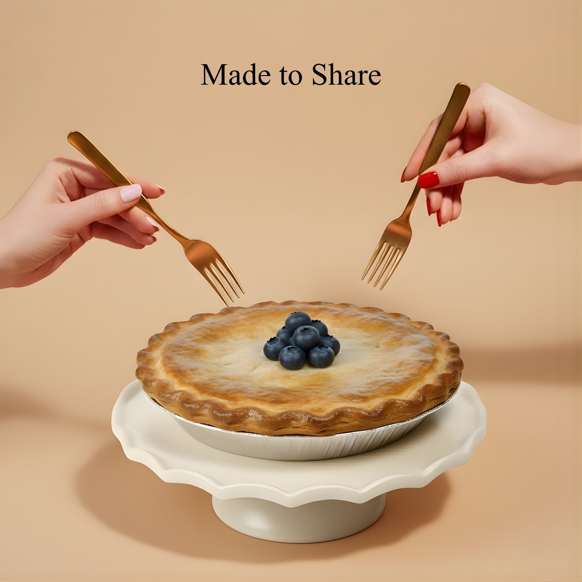 Andy Anand Sugar - Free Blueberry Pie, 2.9 lb – Keto & Diabetic - Friendly, Whole Blueberries, Flaky Crust, No Added Sugar, Birthday Gift Box