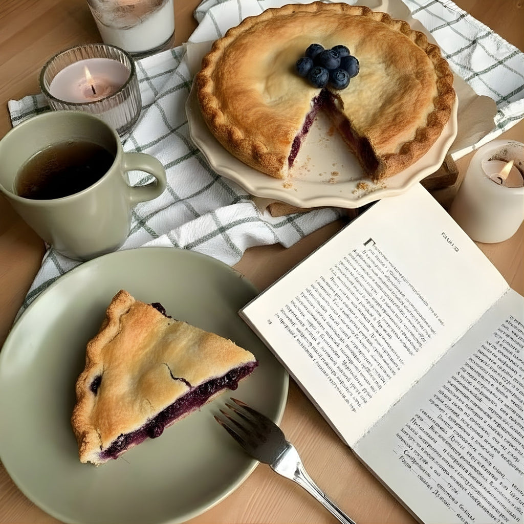 Andy Anand Sugar - Free Blueberry Pie, 2.9 lb – Keto & Diabetic - Friendly, Whole Blueberries, Flaky Crust, No Added Sugar, Birthday Gift Box