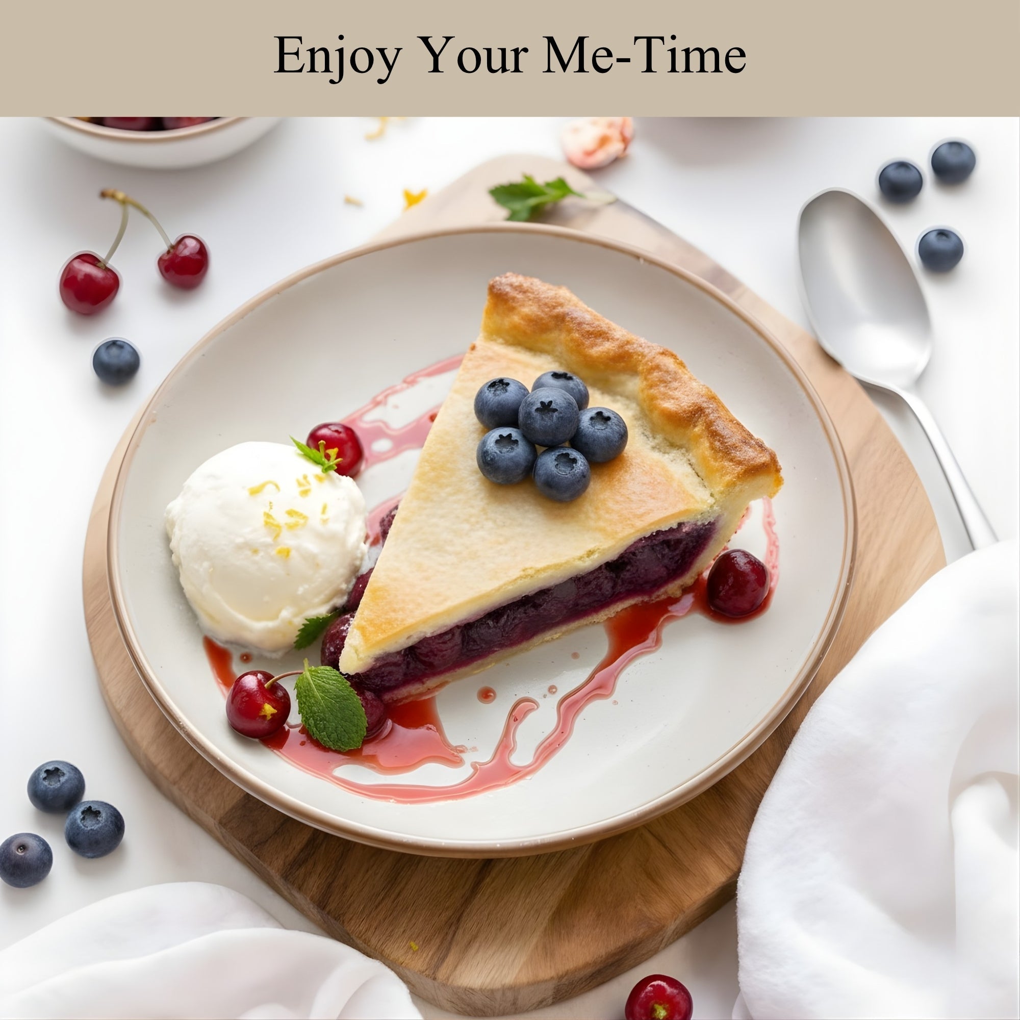 Andy Anand Sugar - Free Blueberry Pie, 2.9 lb – Keto & Diabetic - Friendly, Whole Blueberries, Flaky Crust, No Added Sugar, Birthday Gift Box