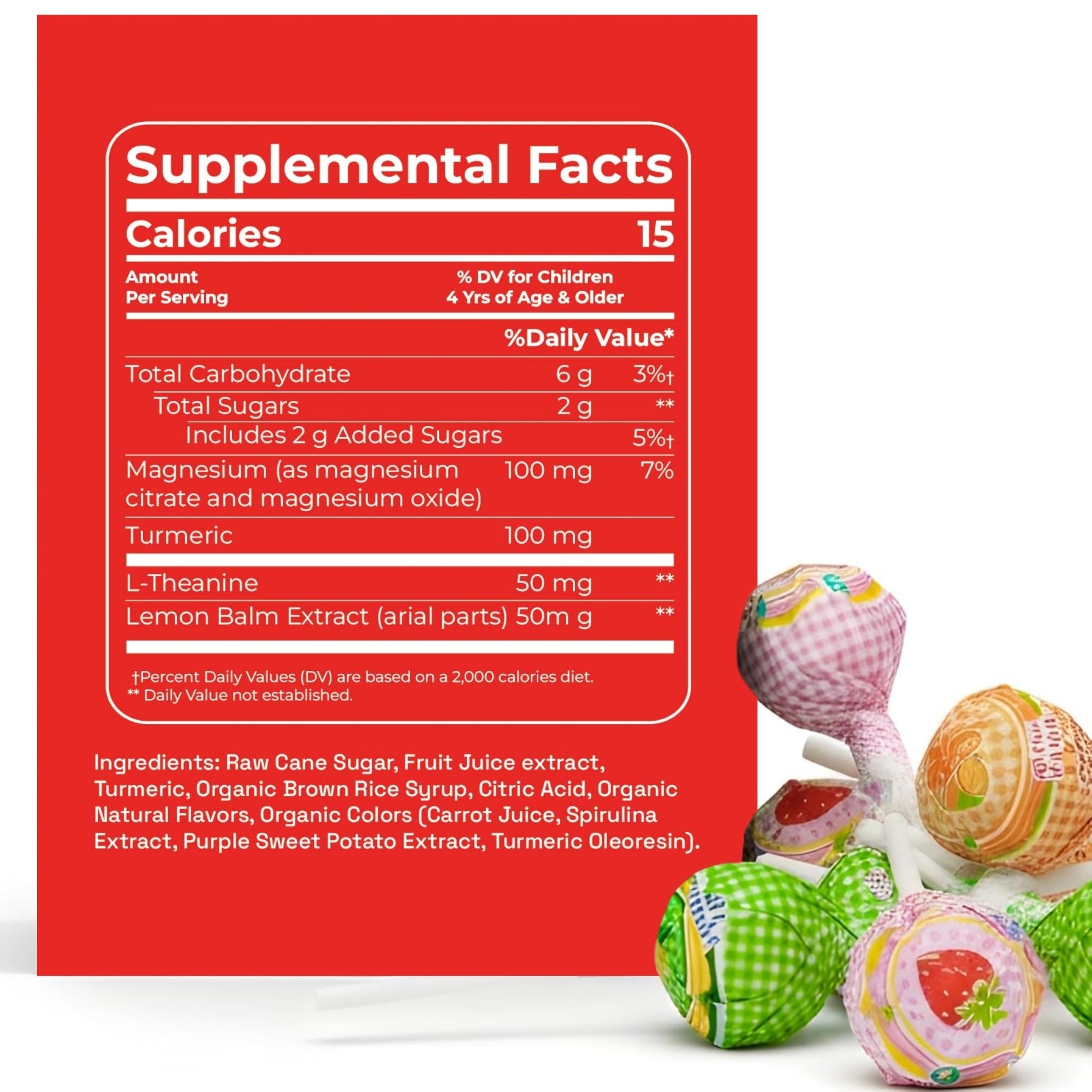 Andy Anand Sugar - Free Magnesium Lollipops & Sweet - Calm Combo, 29 ct, 8.8 oz – Real Fruit Juice, Keto, Kids Support, Birthday Gift Box