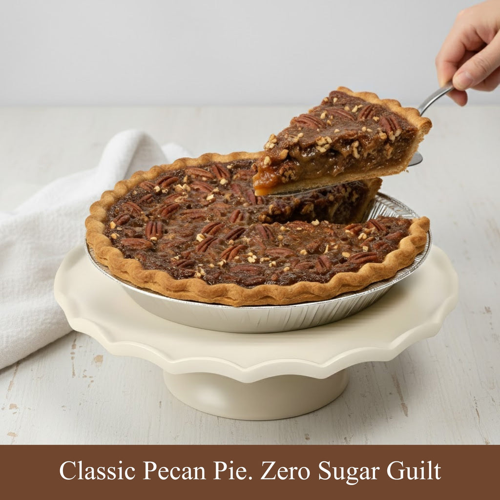 Andy Anand Sugar - Free Dark Chocolate Pecan Pie, 2 lb – Keto & Diabetic - Friendly, Real Toasted Pecans, Flaky Crust, Birthday & Holiday Gift