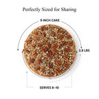 Andy Anand Caramel Pecan Cake, 9 - Inch, 2.8 lb – Hand - Baked, Toasted Pecans, Caramel Drizzle, No Preservatives, Birthday & Holiday Gift