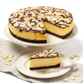 Andy Anand Fudge Brownie Cheesecake, 9 - Inch, 2.8 lb – Halal, Real California Cream Cheese, No Preservatives, Birthday & Holiday Gift Box