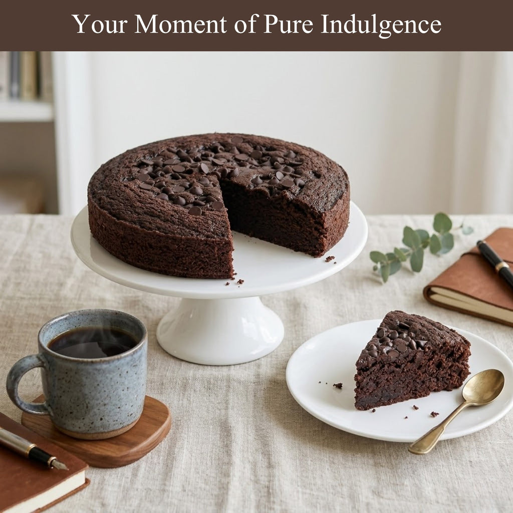 Andy Anand Sugar - Free Triple Chocolate Cake, Gluten - Free, 2.6 lb – Keto & Diabetic - Friendly, No Preservatives, Birthday & Holiday Gift Box