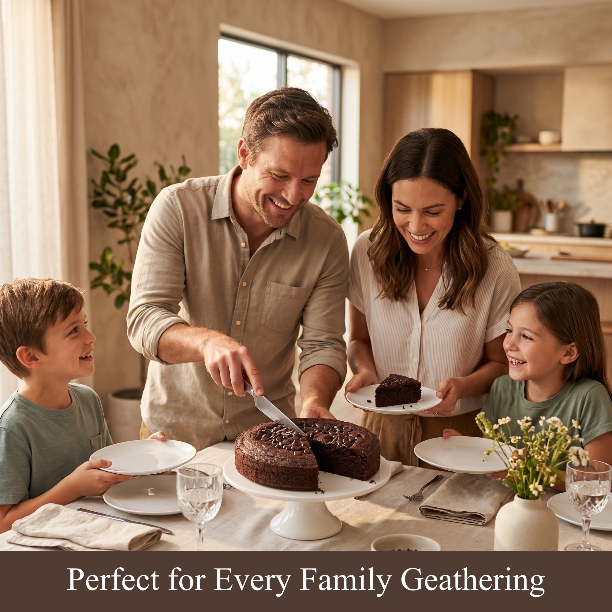Andy Anand Sugar - Free Gluten - Free Dark Chocolate Cake, 9 - Inch, 2.9 lb – Keto & Diabetic - Friendly, Birthday & Holiday Gift