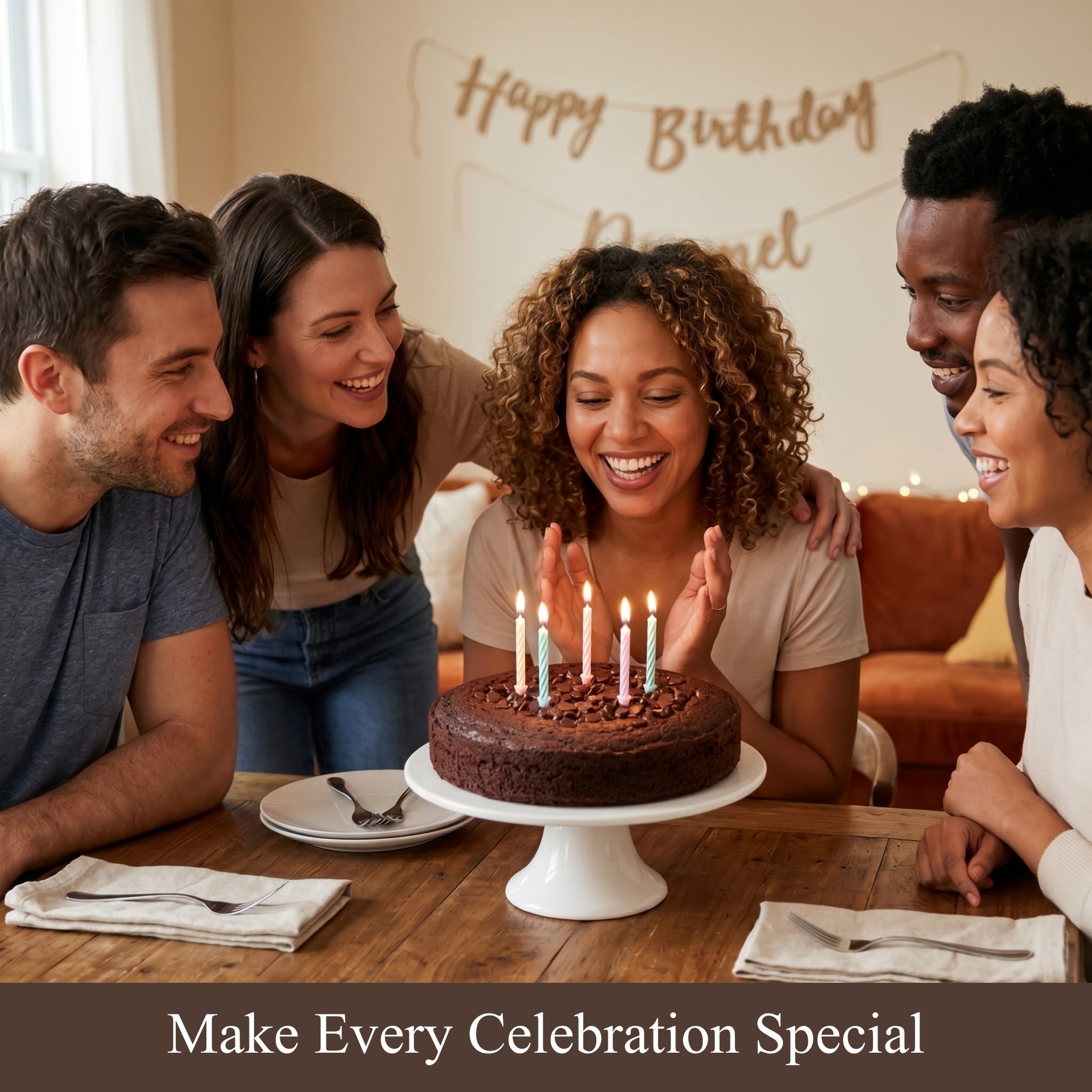 Andy Anand Sugar - Free Triple Chocolate Cake, Gluten - Free, 2.6 lb – Keto & Diabetic - Friendly, No Preservatives, Birthday & Holiday Gift Box