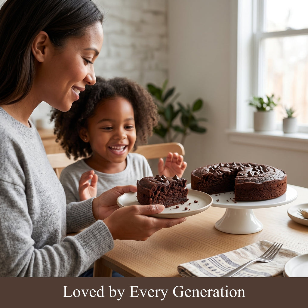 Andy Anand Sugar - Free Gluten - Free Dark Chocolate Cake, 9 - Inch, 2.9 lb – Keto & Diabetic - Friendly, Birthday & Holiday Gift