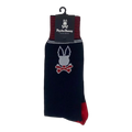Psycho Bunny Colorblock Men’s Socks – Navy