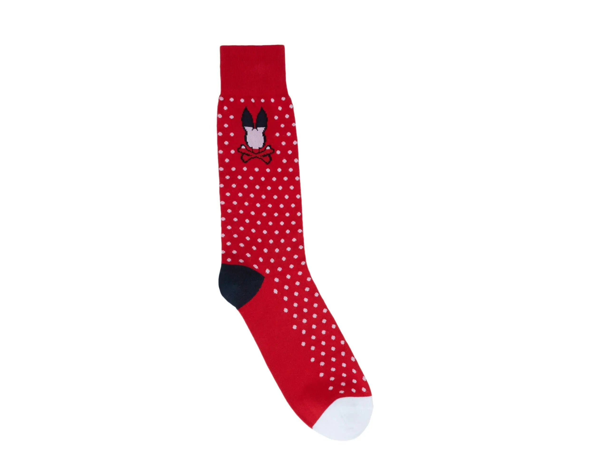 Psycho Bunny Polka Dots Men Socks Brilliant Red