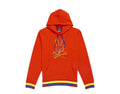 Psycho Bunny Barbon Neon Glow Men Hoodie Bonfire Orange
