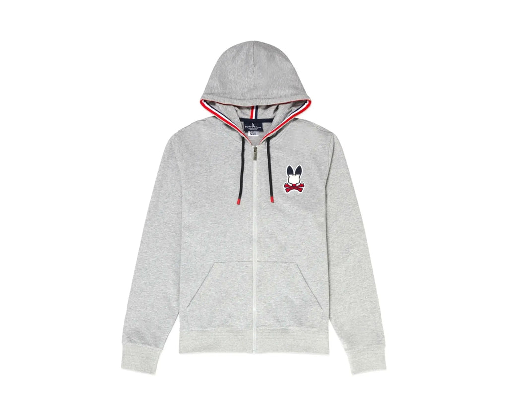 Psycho Bunny Brancote Men Hoodie Heather Grey