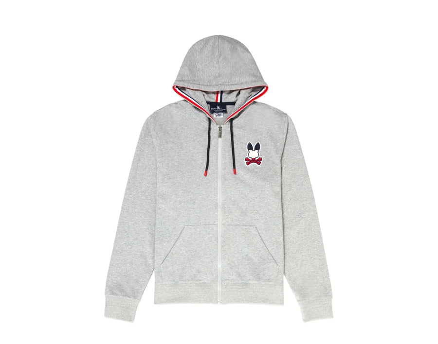 Psycho Bunny Brancote Men Hoodie Heather Grey